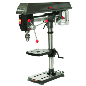 Bench Radial Drill Press; 5 Spindle Speeds; 1/2HP 115V Motor; 100lbs.